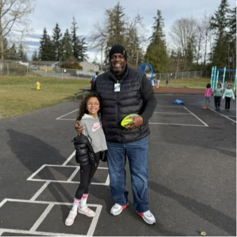 Picture of Jammahl, Westwood parent and WATCH DOG, and his daughter.