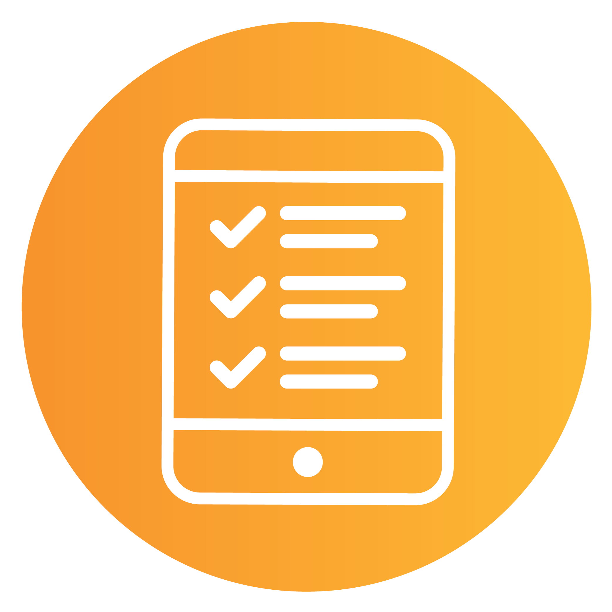 phone/tablet checklist 