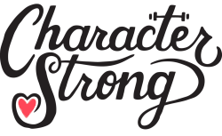 image with character strong listed in black and white