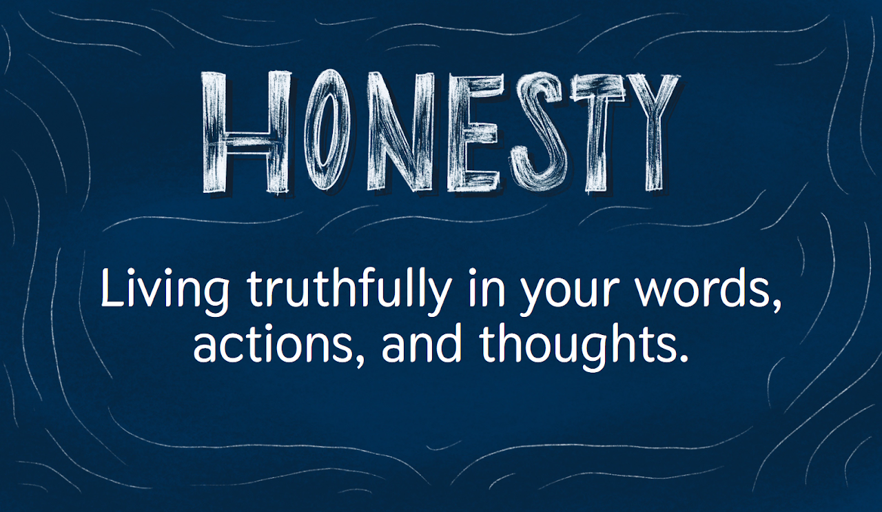 honesty is living truthfully in your words, actions, and thoughts