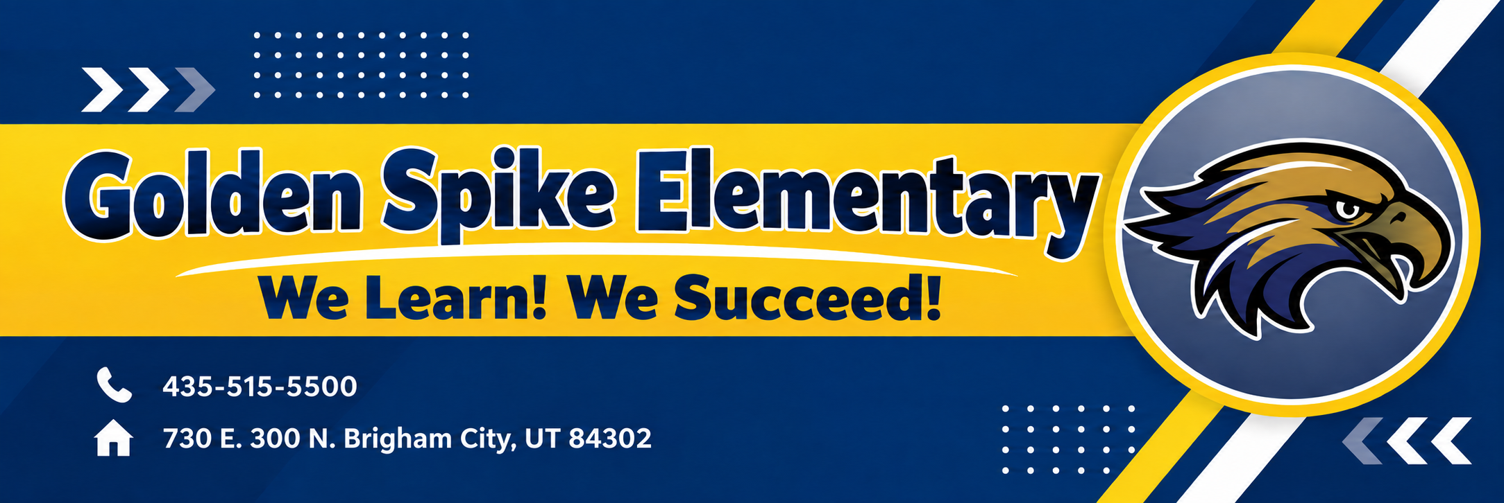 Website Header.  We Learn!  We Succeed!