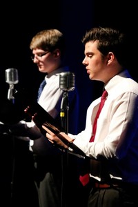 Students perform The Retro Radio Show