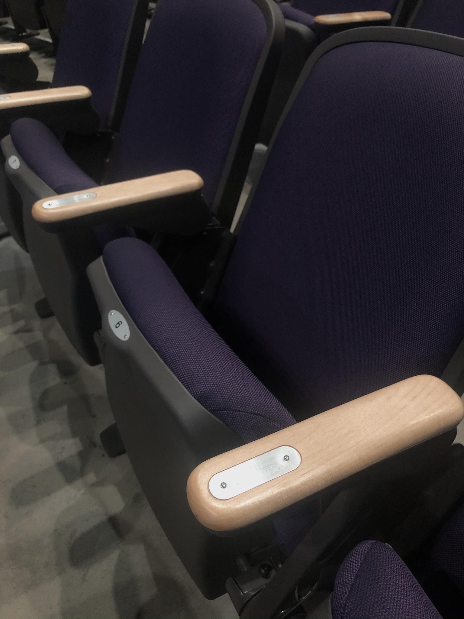 New seats and nameplates, installed in 2021.