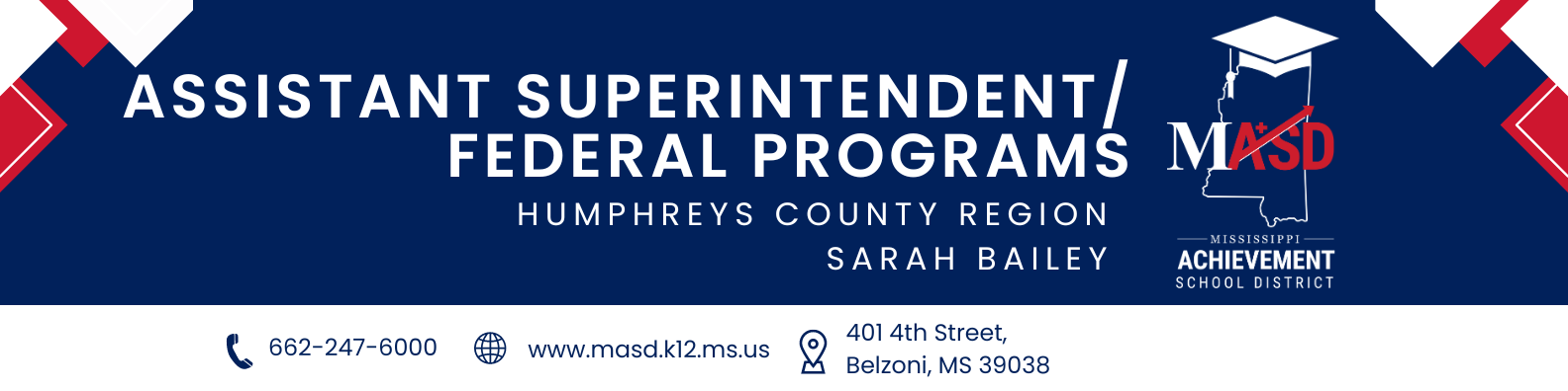 Assistant Superintendent/Federal Programs - Humphreys County Region