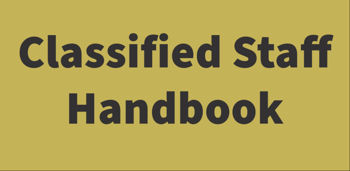 Classified staff handbook
