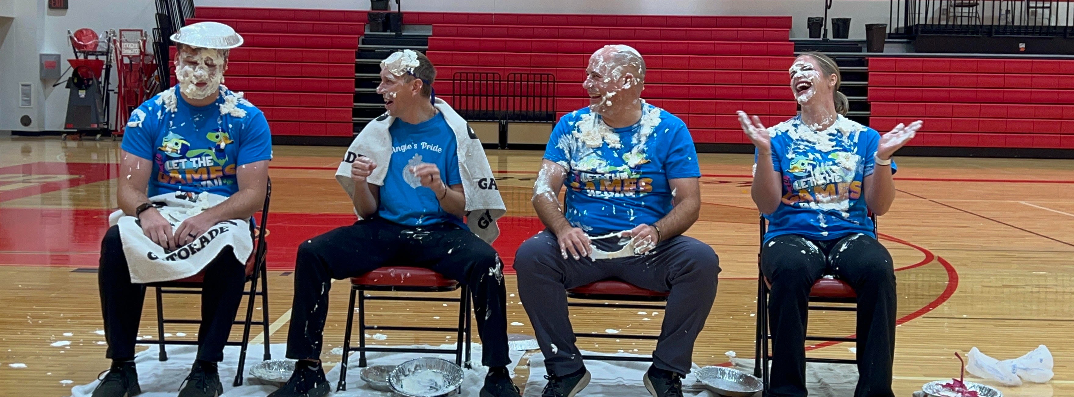 Staff Getting Pied