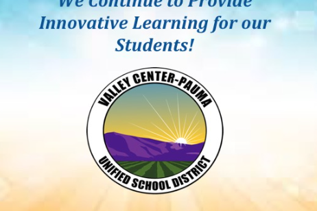 Valley Center Pauma Logo with gradient background