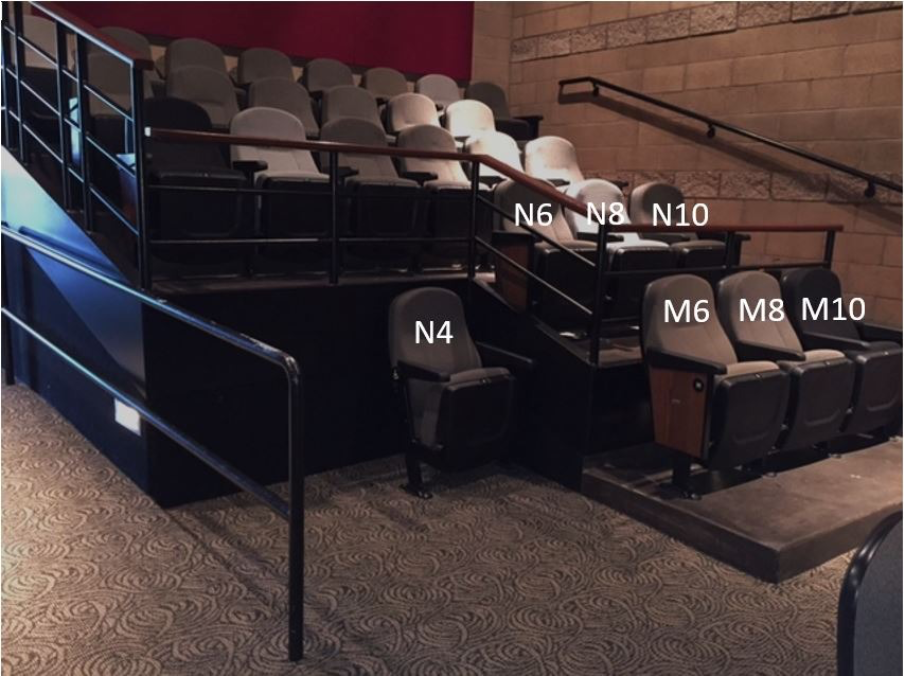 seating at Maxine theater