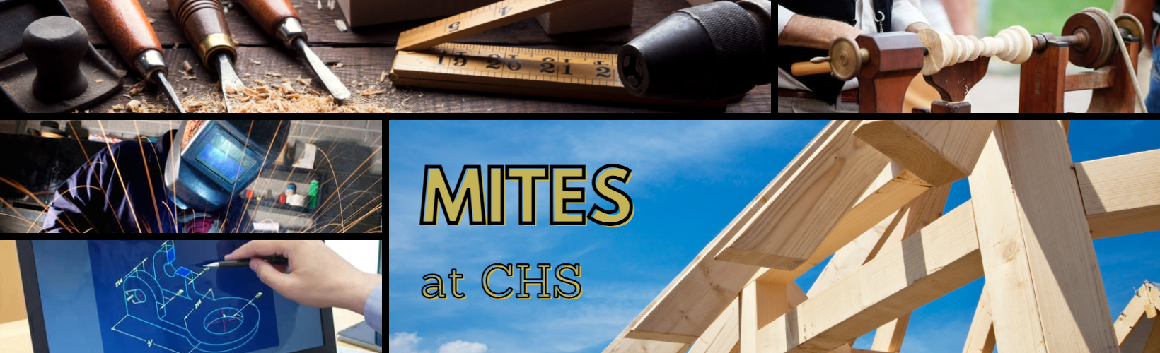 MITES temp Banner Image (collage of CTE skills)