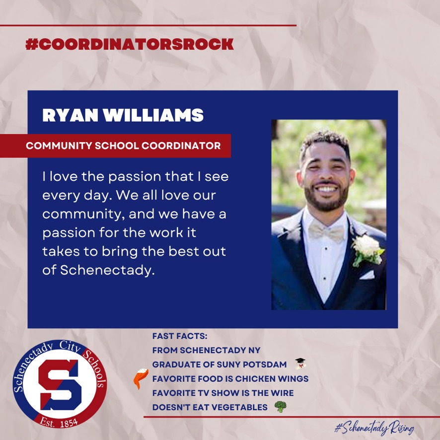 Ryan Williams, Community School Coordinator