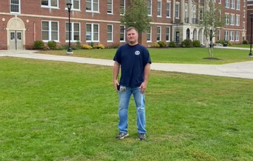 Brad Hough, custodian at Mont Pleasant Middle School