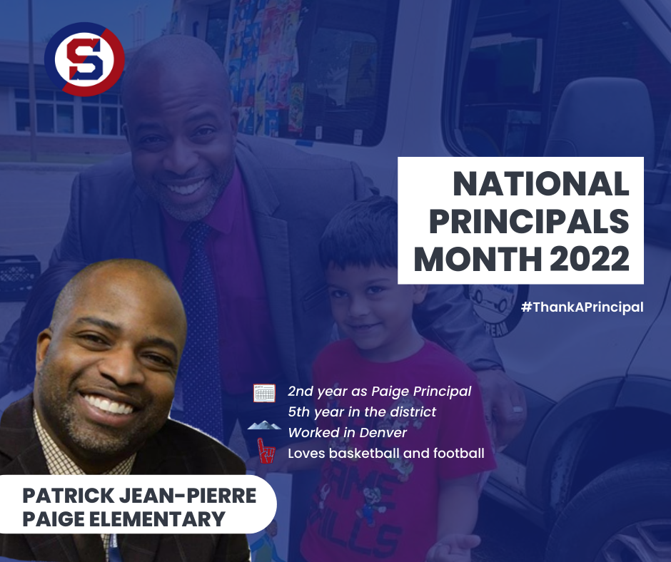 National Principal's Month:  Patrick Jean-Pierre