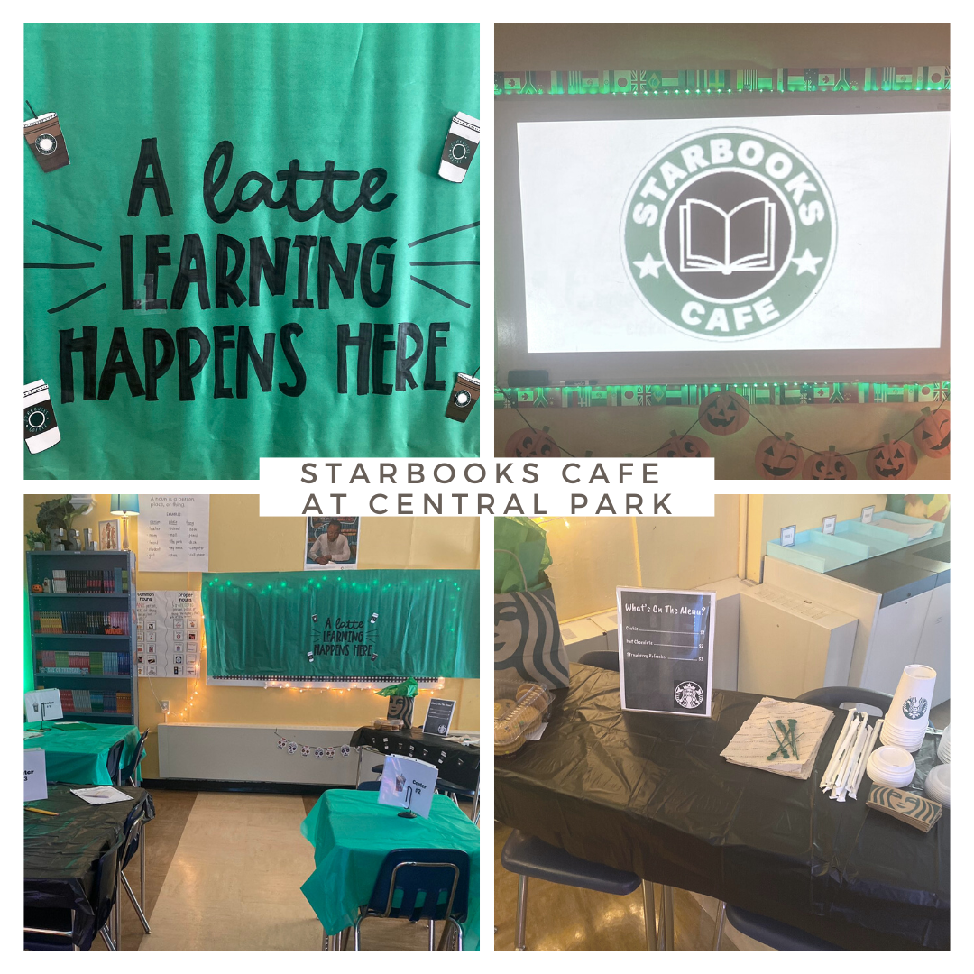 PHOTO OF THE WEEK Starbooks Cafe in Miss Ray's ENL classroom at Central Park