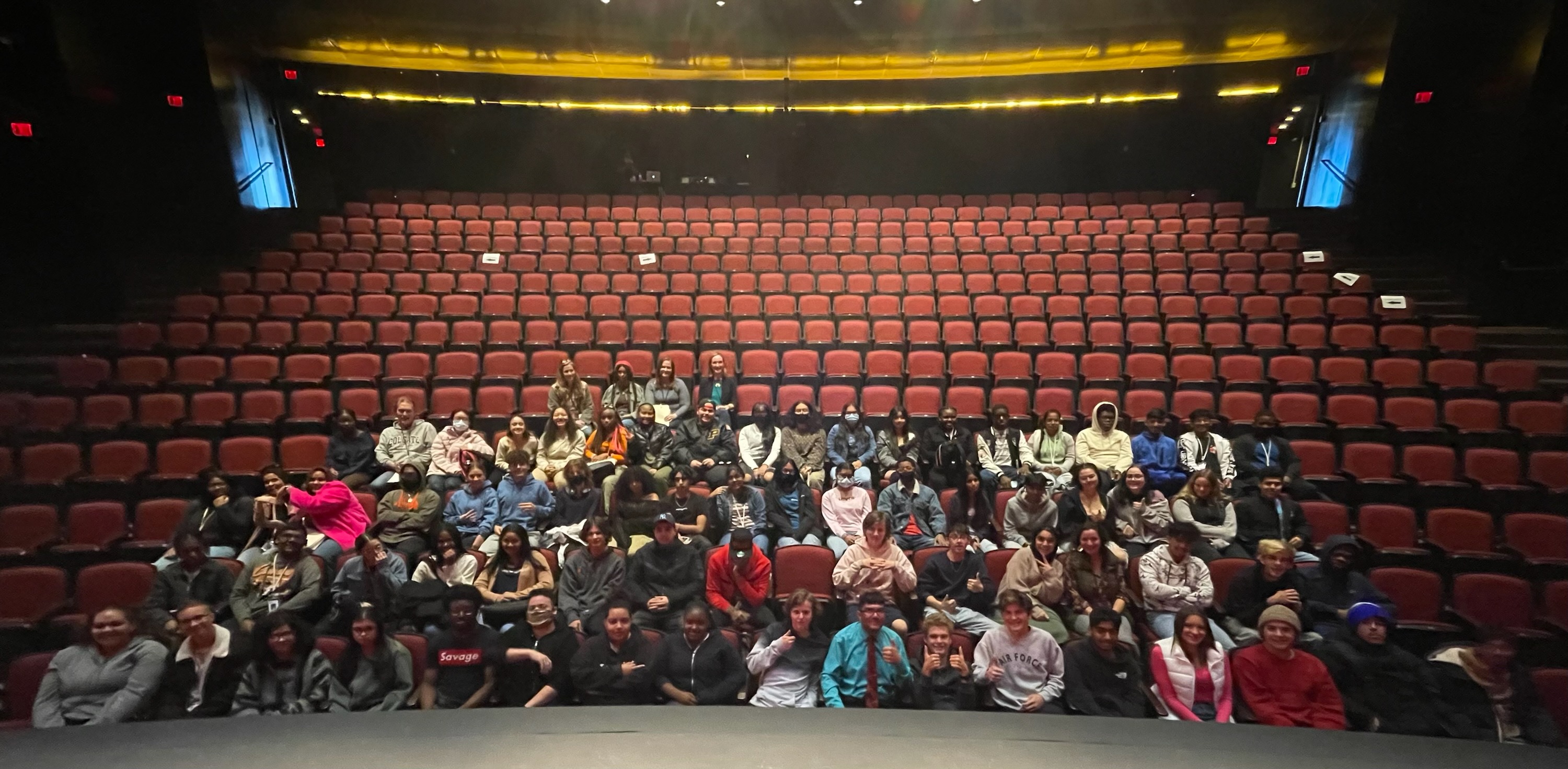 Photo:  SHS. students attend performance at U-Albany Performing Arts Center