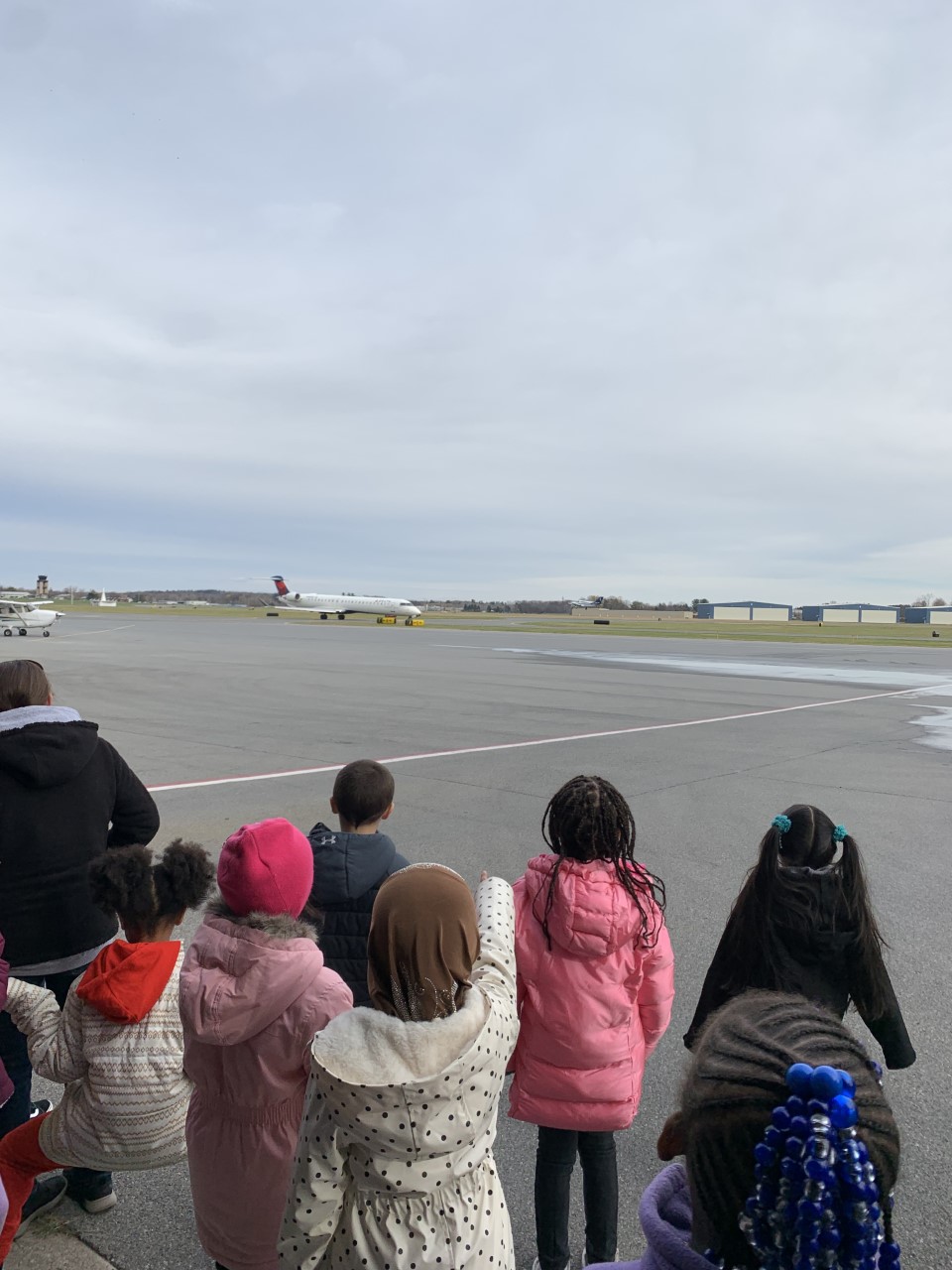 Photo:  Van Corlaer first grade field trip to the Albany International  Airport and Firehouse on November 15