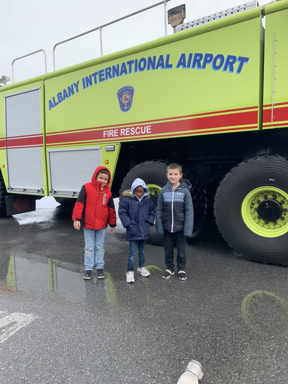 Photo: Van Corlaer's first grade field trip to the Albany International Airport and Firehouse on November 15