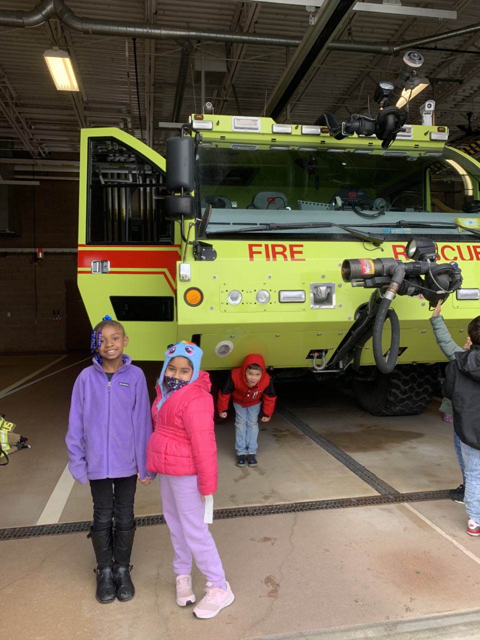 Photo: Van Corlaer's first grade field trip to the Albany International Airport and Firehouse on November 15