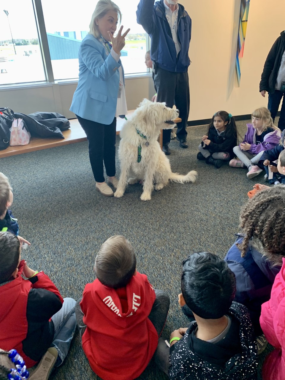 Photo: Van Corlaer's first grade field trip to the Albany International Airport and Firehouse on November 15