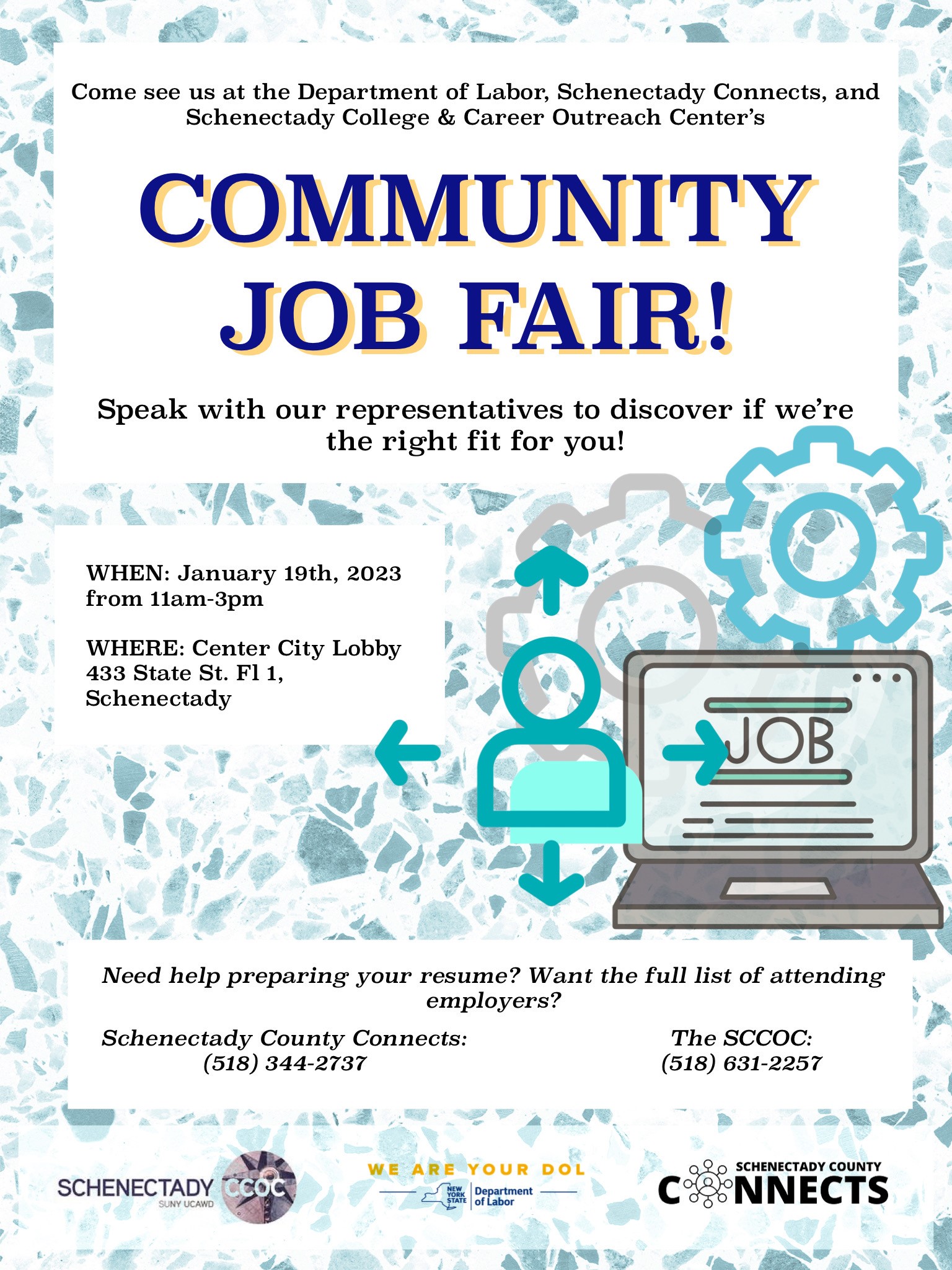 Flyer:  Community Job Fair