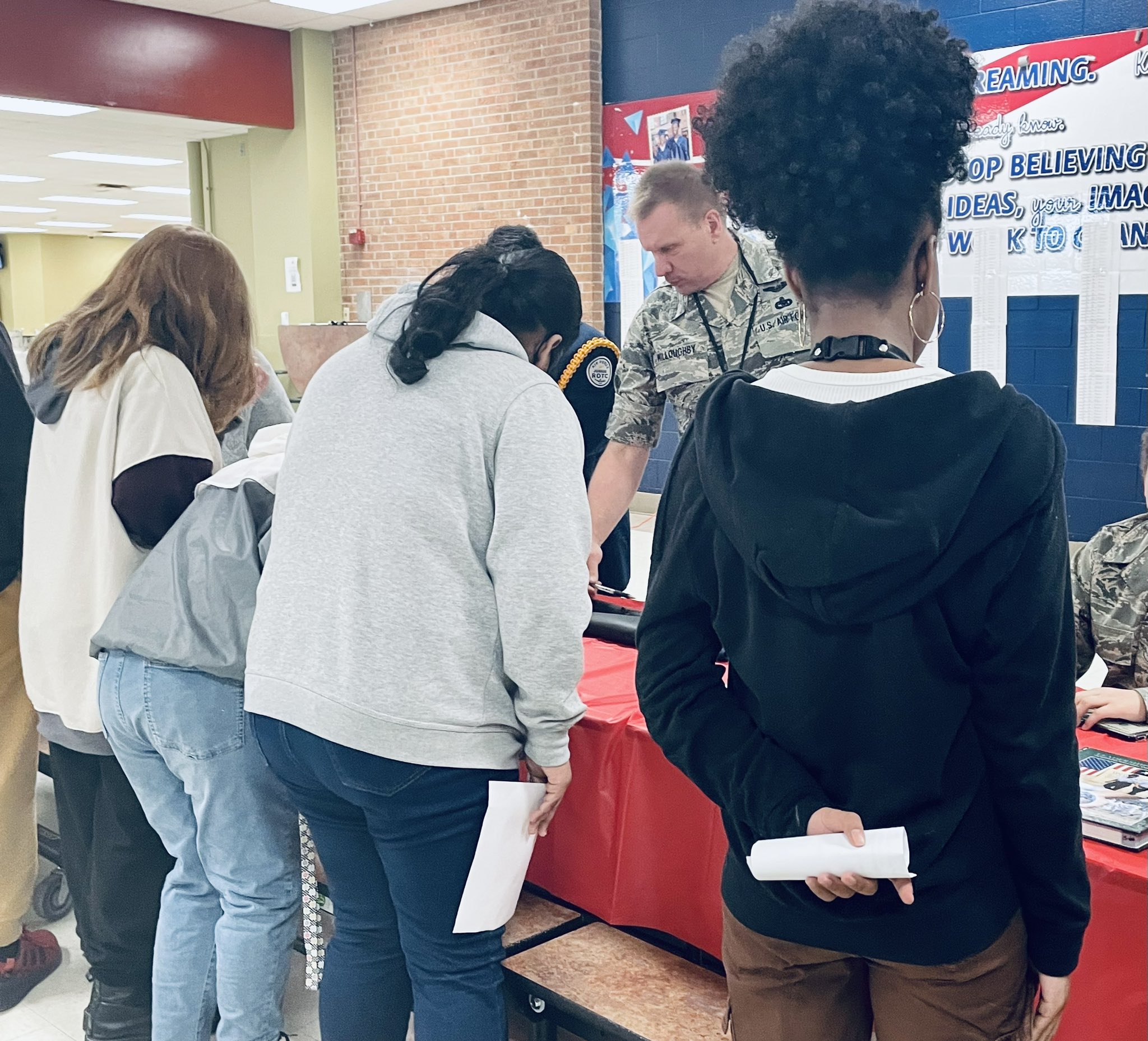 8th Graders attending Future Patriots Day at SHS