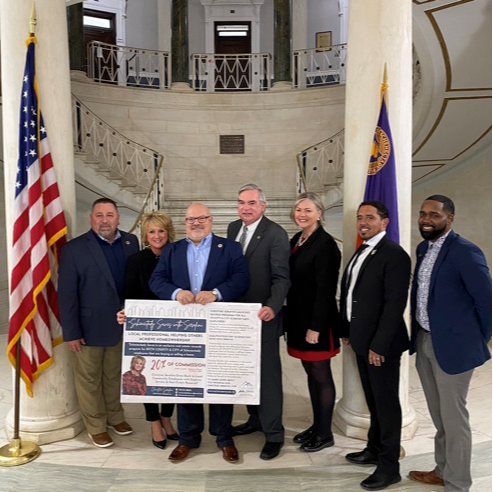 Photo from Press Conference announcing homebuyer program for public workers