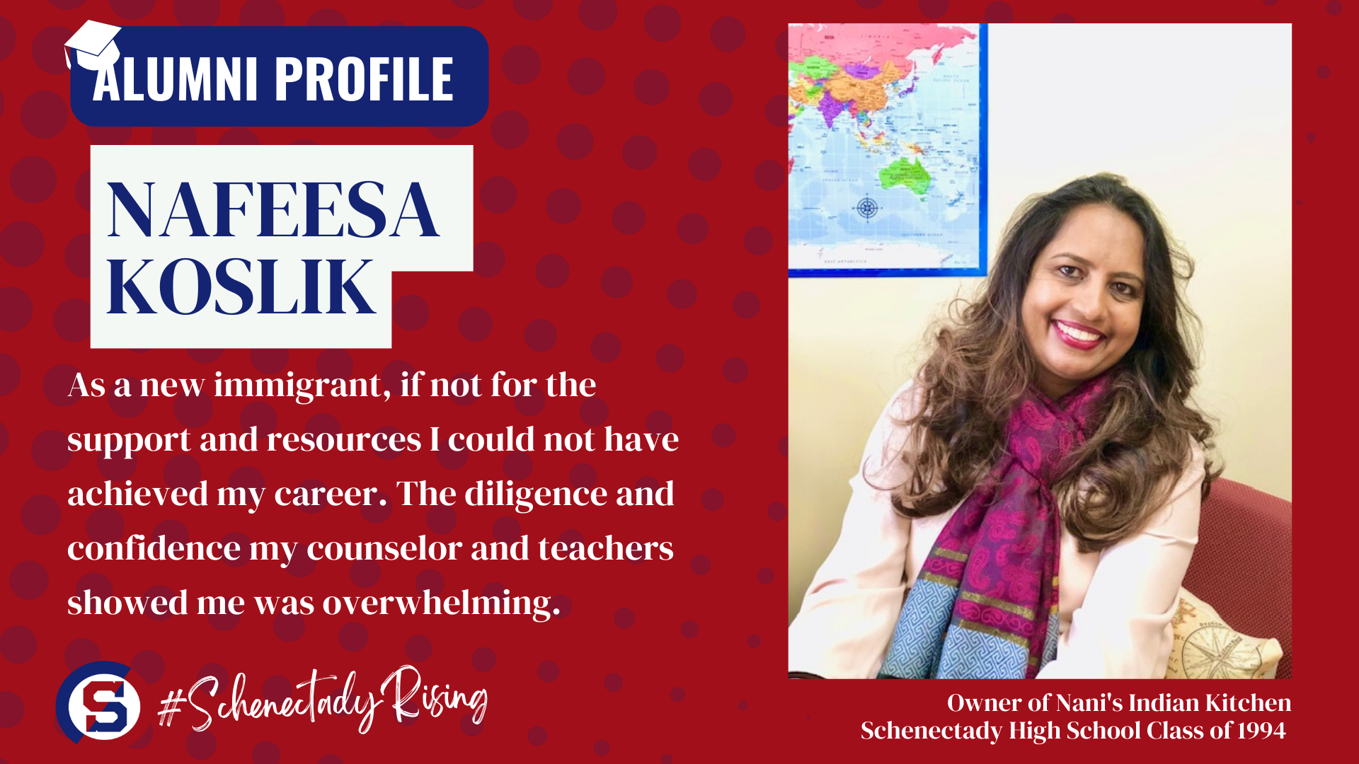 ALUMNI PROFILE:  NAFEESA KOSLIK