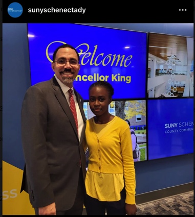 Chancellor King at SUNY Schenectady