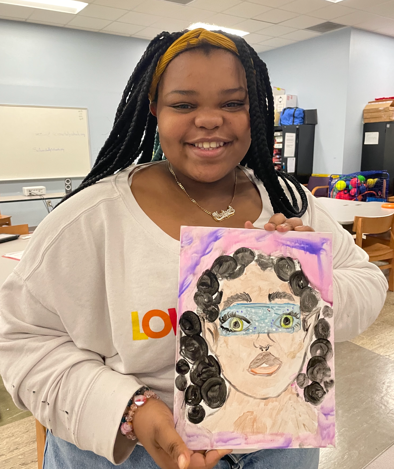 Middle School student artwork accepted to show