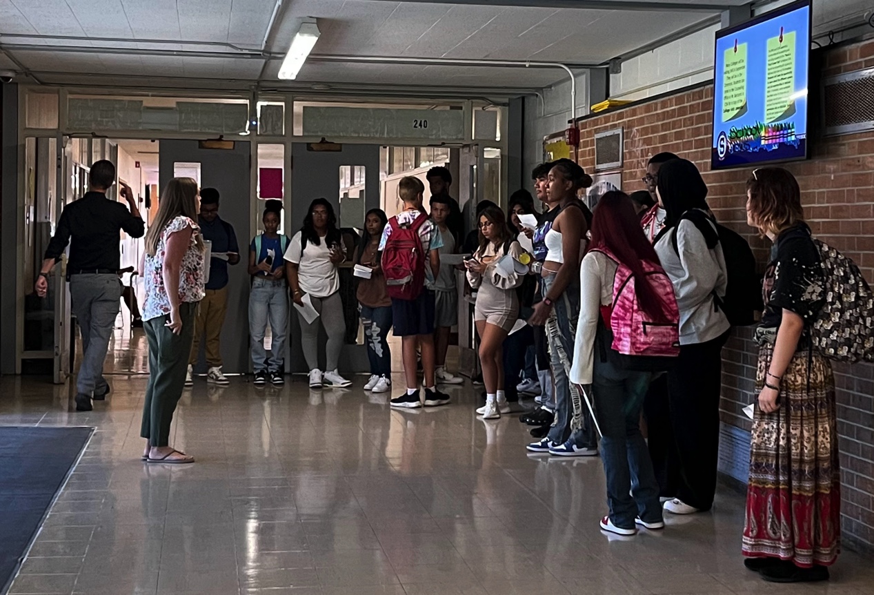 First day of school at Schenectady High School