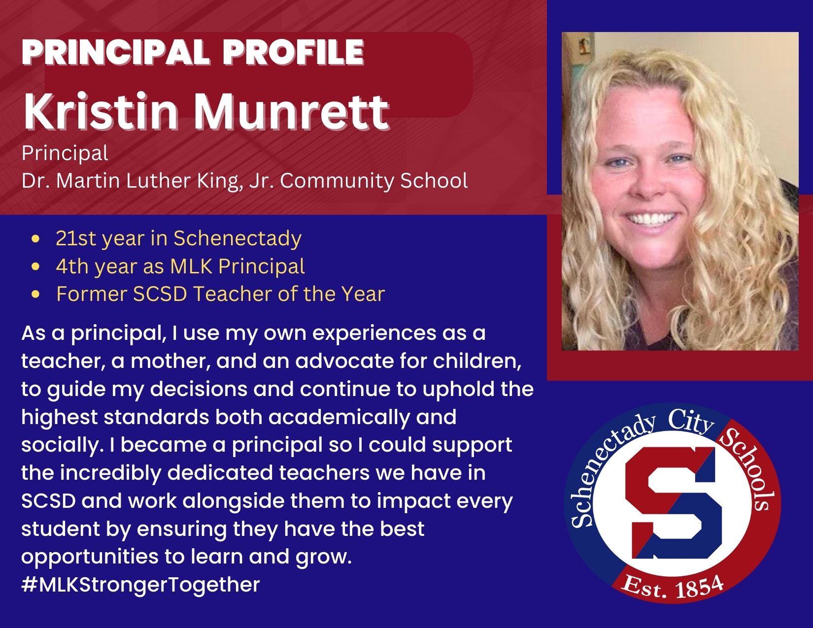 Principal Profile:  Kristin Munrett