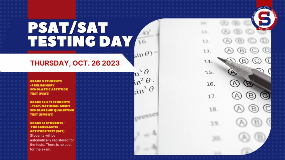 Flyer:  SAT Testing Day
