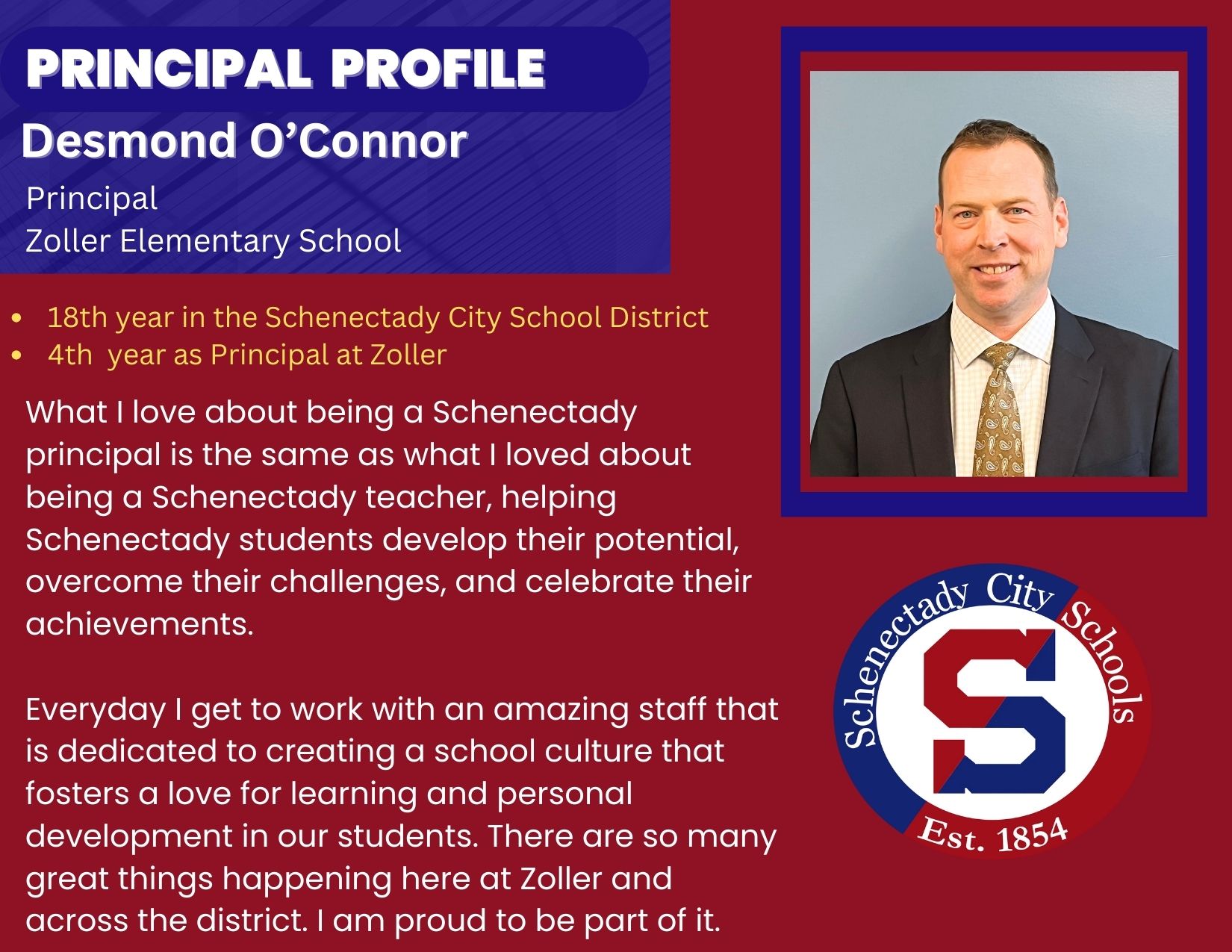 Principal Profile:  Desmond O'Connor
