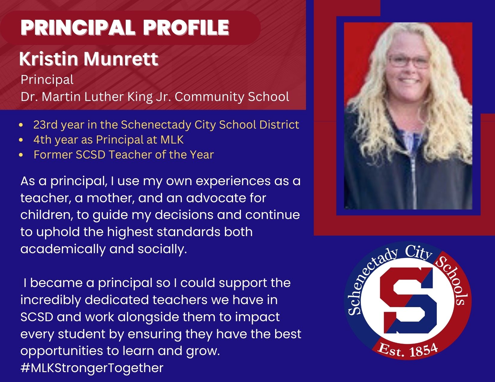 Principal Profile:  Kristin Munrett