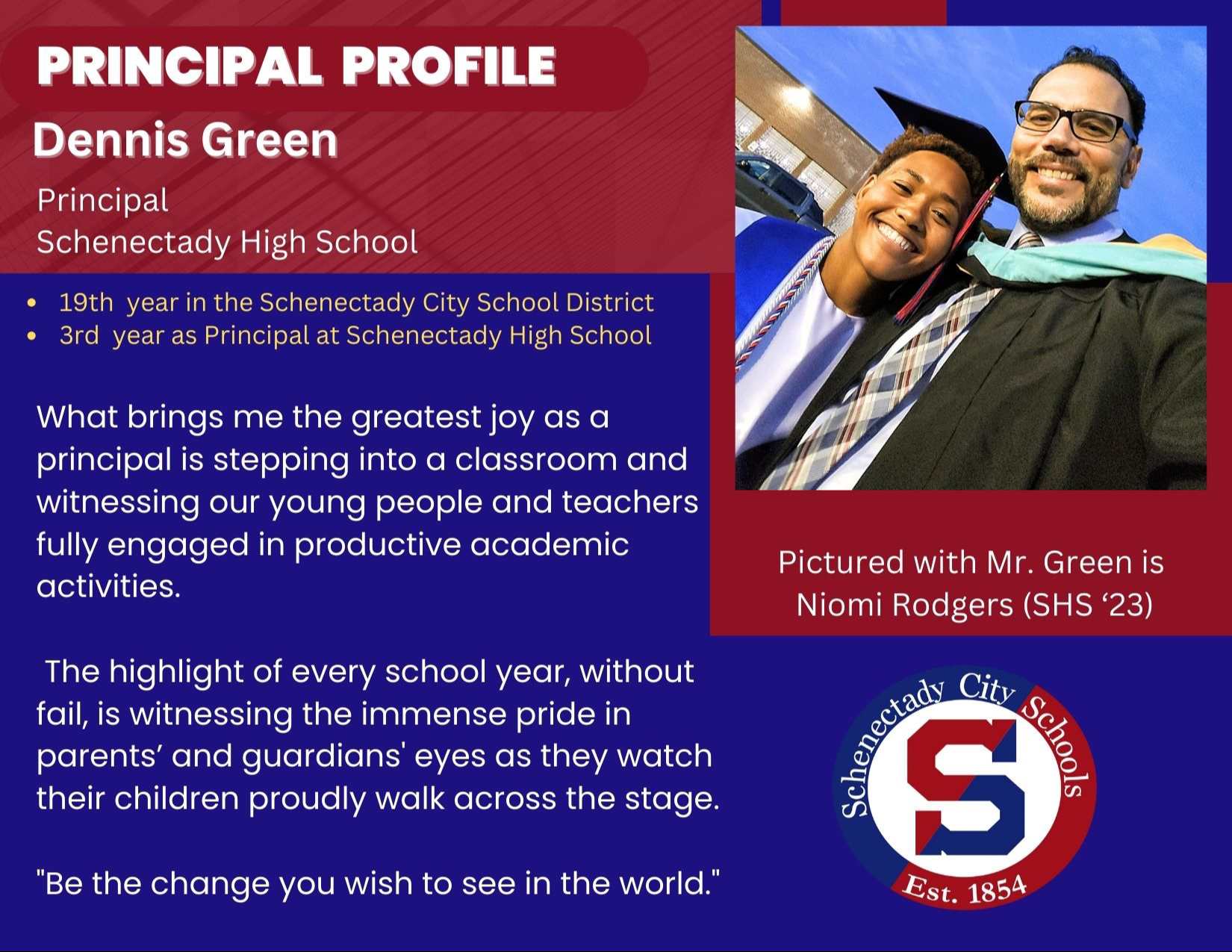 Principal Profile:  Dennis Green