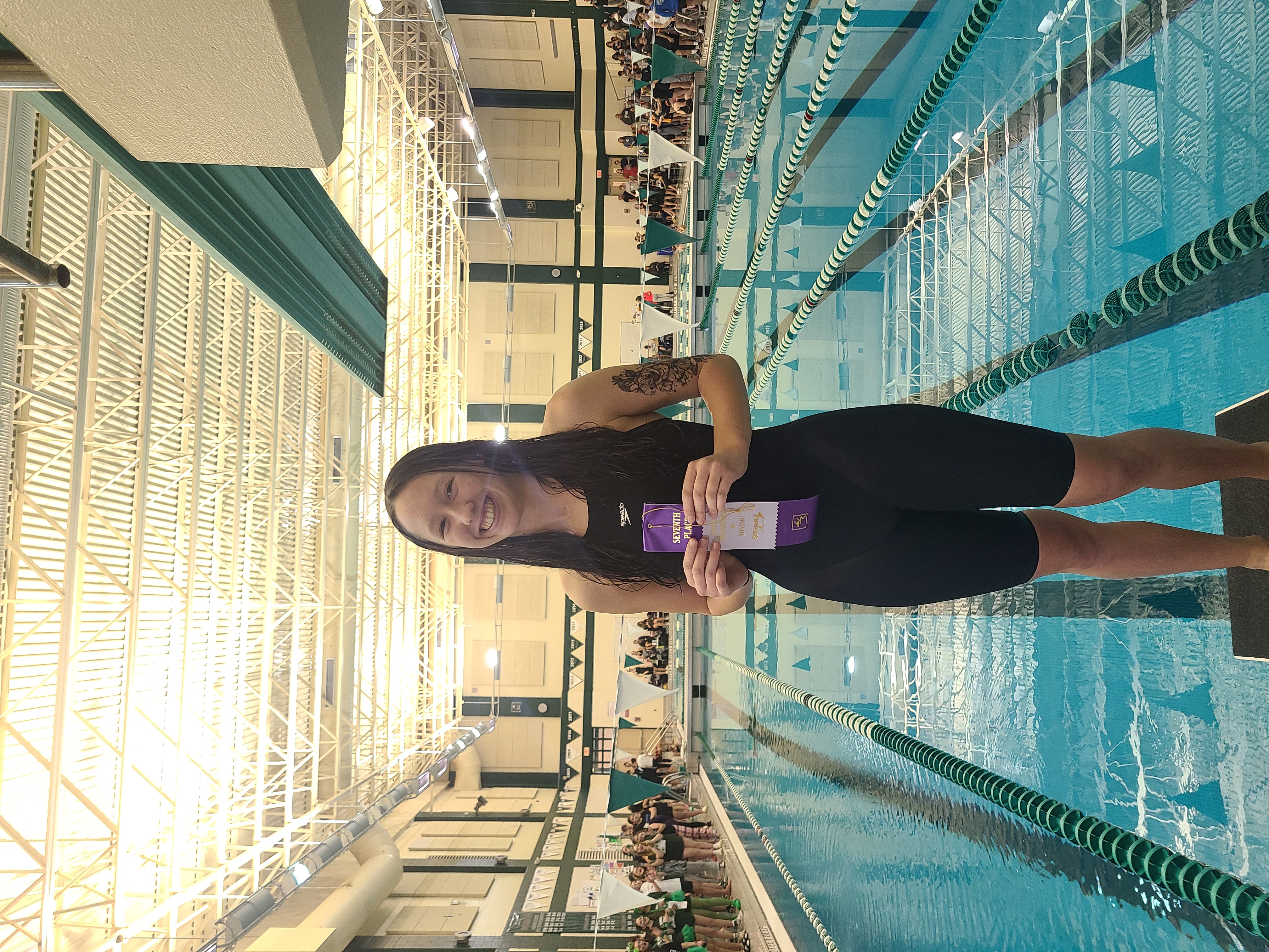 Photo of Emma Lupe who finished 7th place in Swimming Sectional 50 freestyle