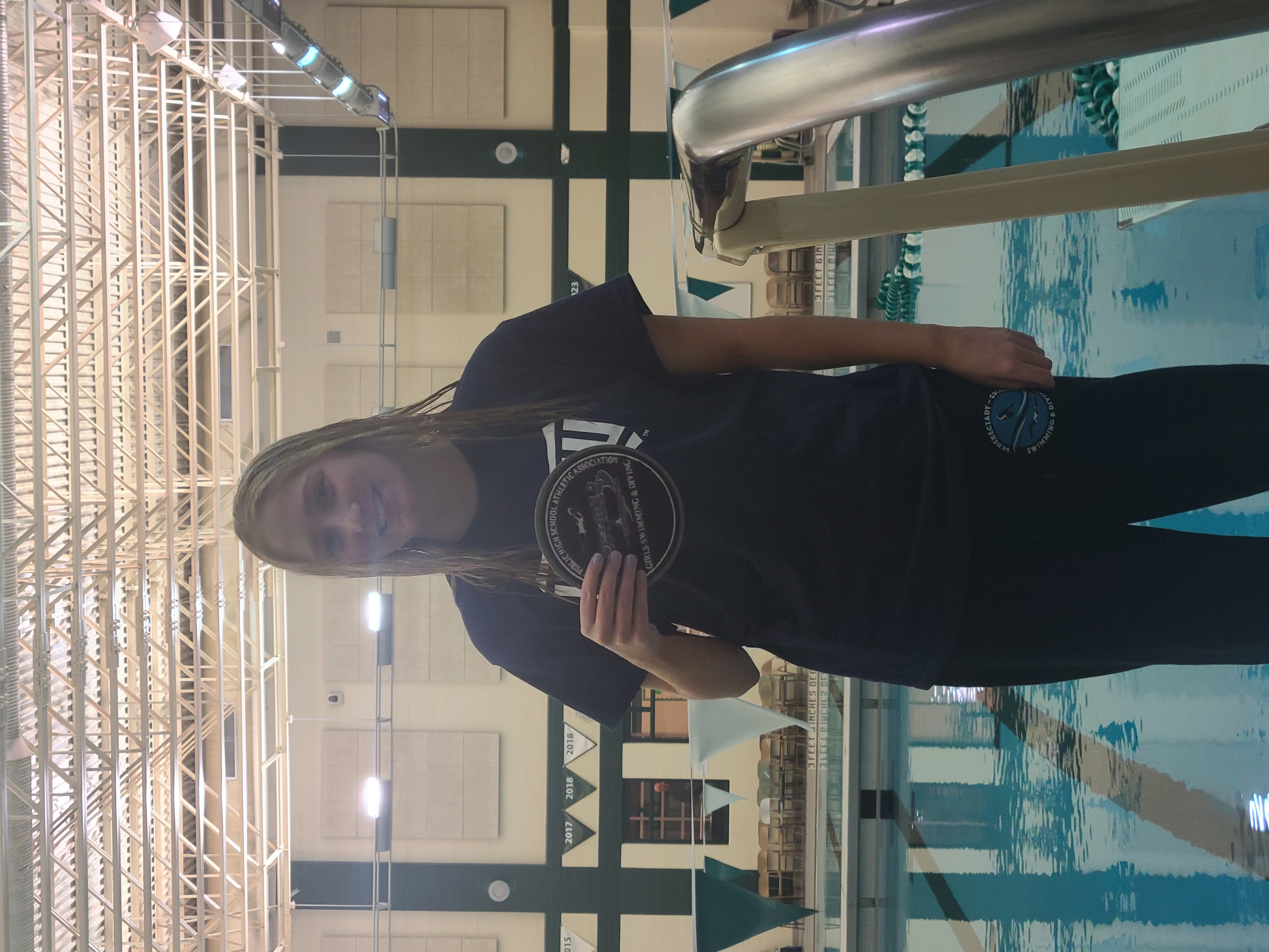 Photo:  Gabbie Norton finished in 2nd place in dive and had a state qualifying score