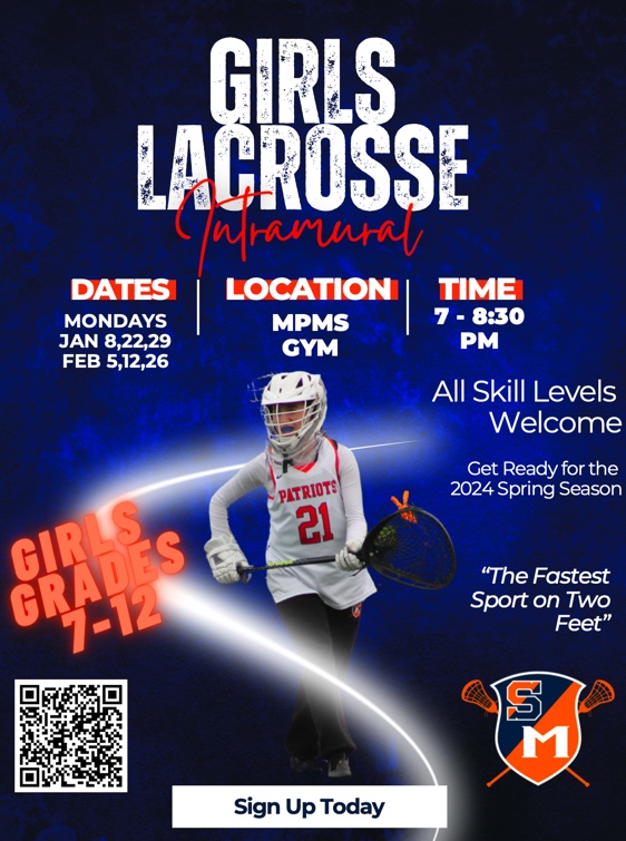 Flyer:  Girls Lacrosse Intramurals