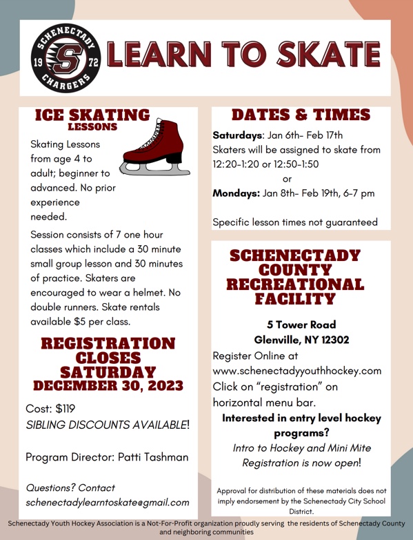 Flyer:  Learn to Skate