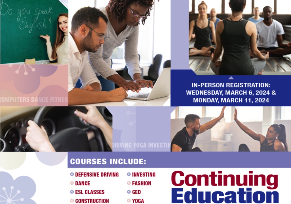 Photo: Continuing Education Brochure Cover