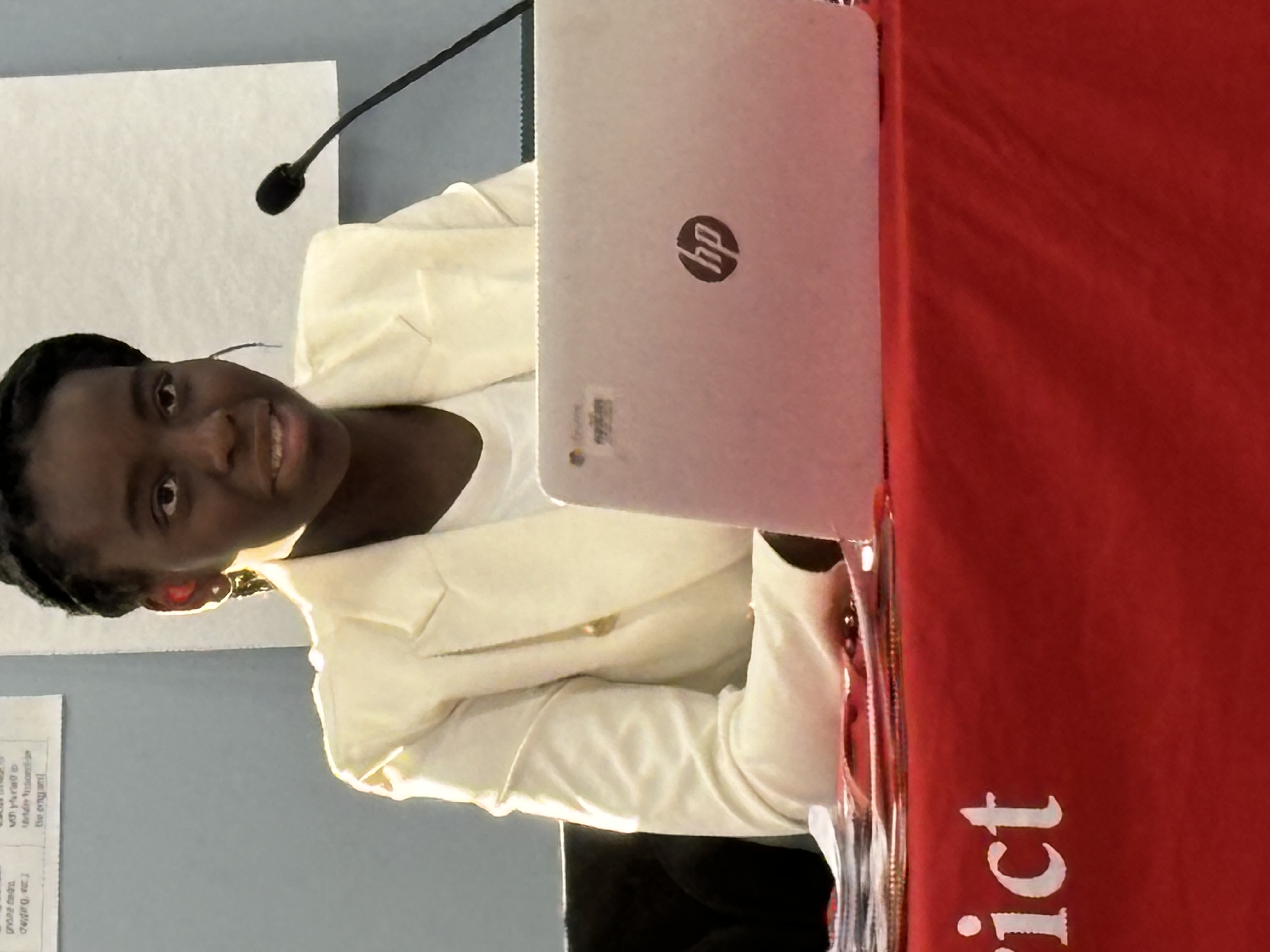 Photo of Joyce Akhelume, student board of education rep