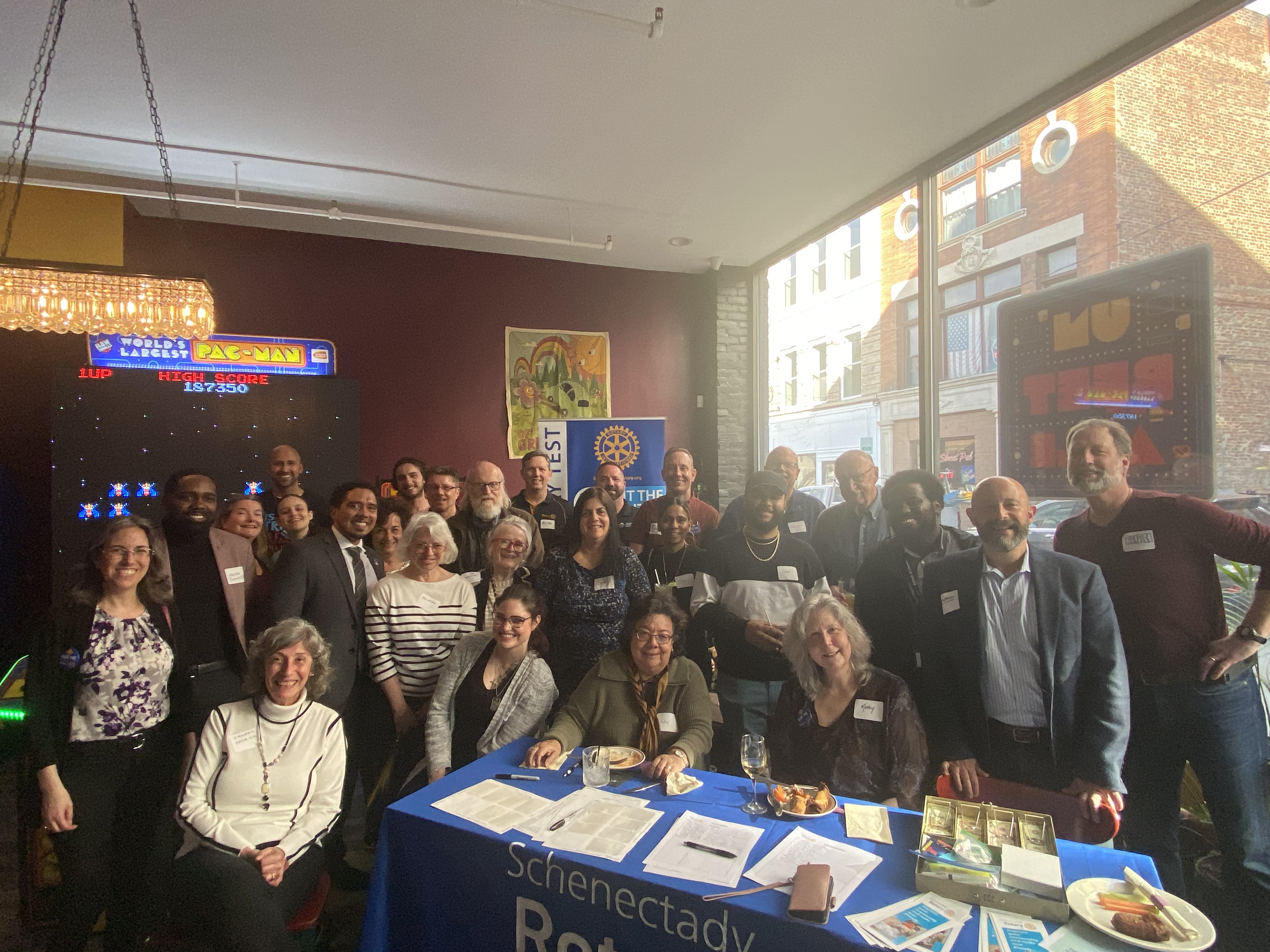 Photo:  Dr. Cotto with Rotary Club