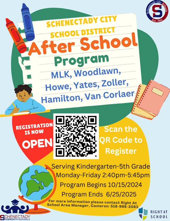 Flyer for After School program