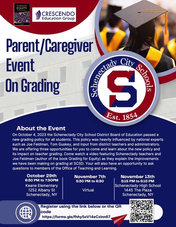 Grading Information Sessions for Parents