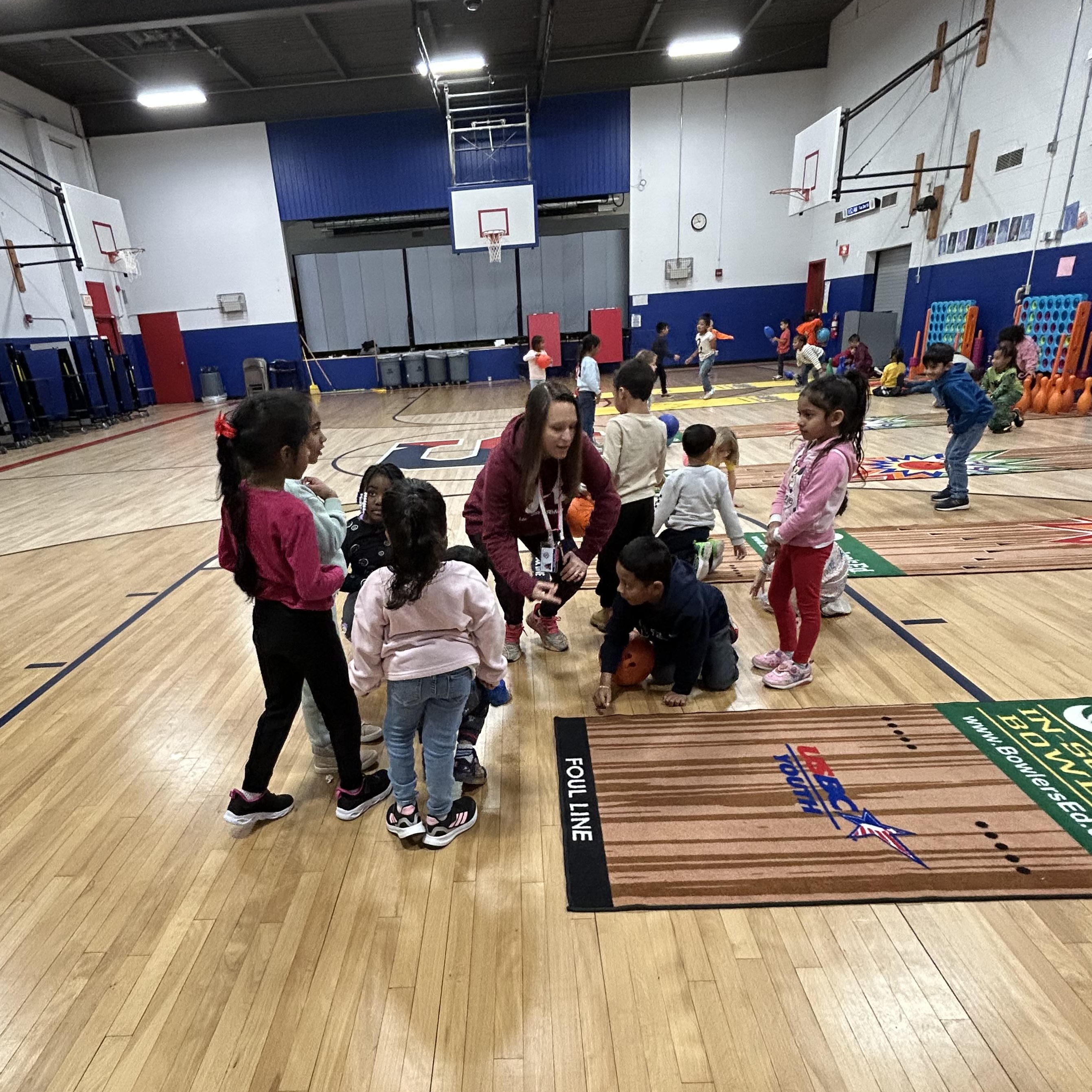 Students in gym