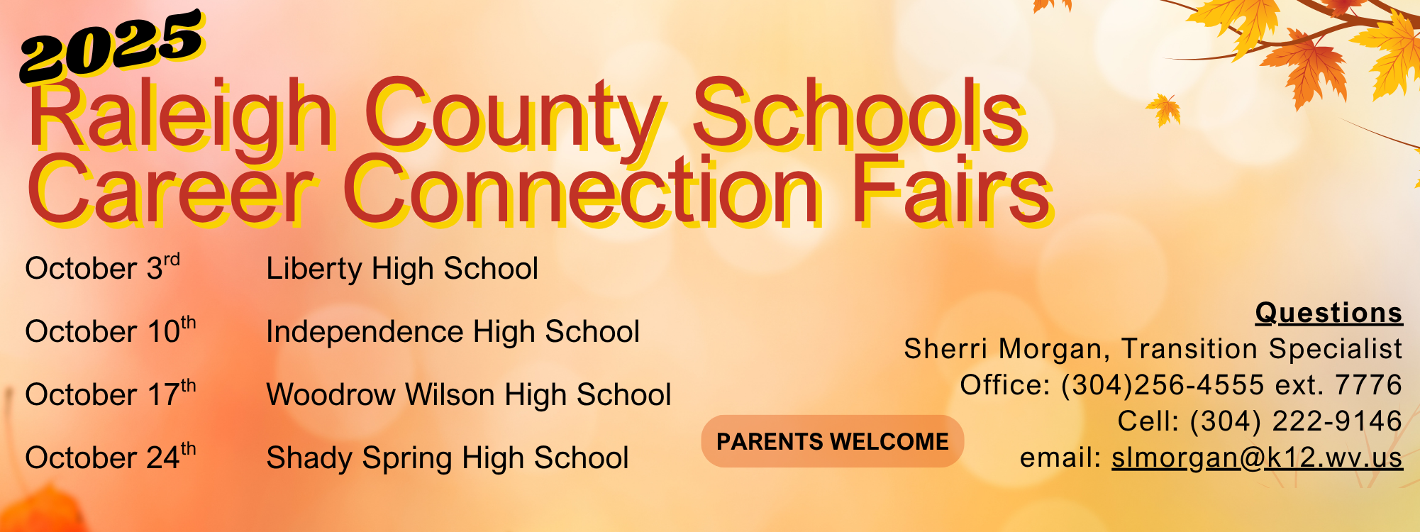 2025 Raleigh County Schools, Career Connection Fairs
