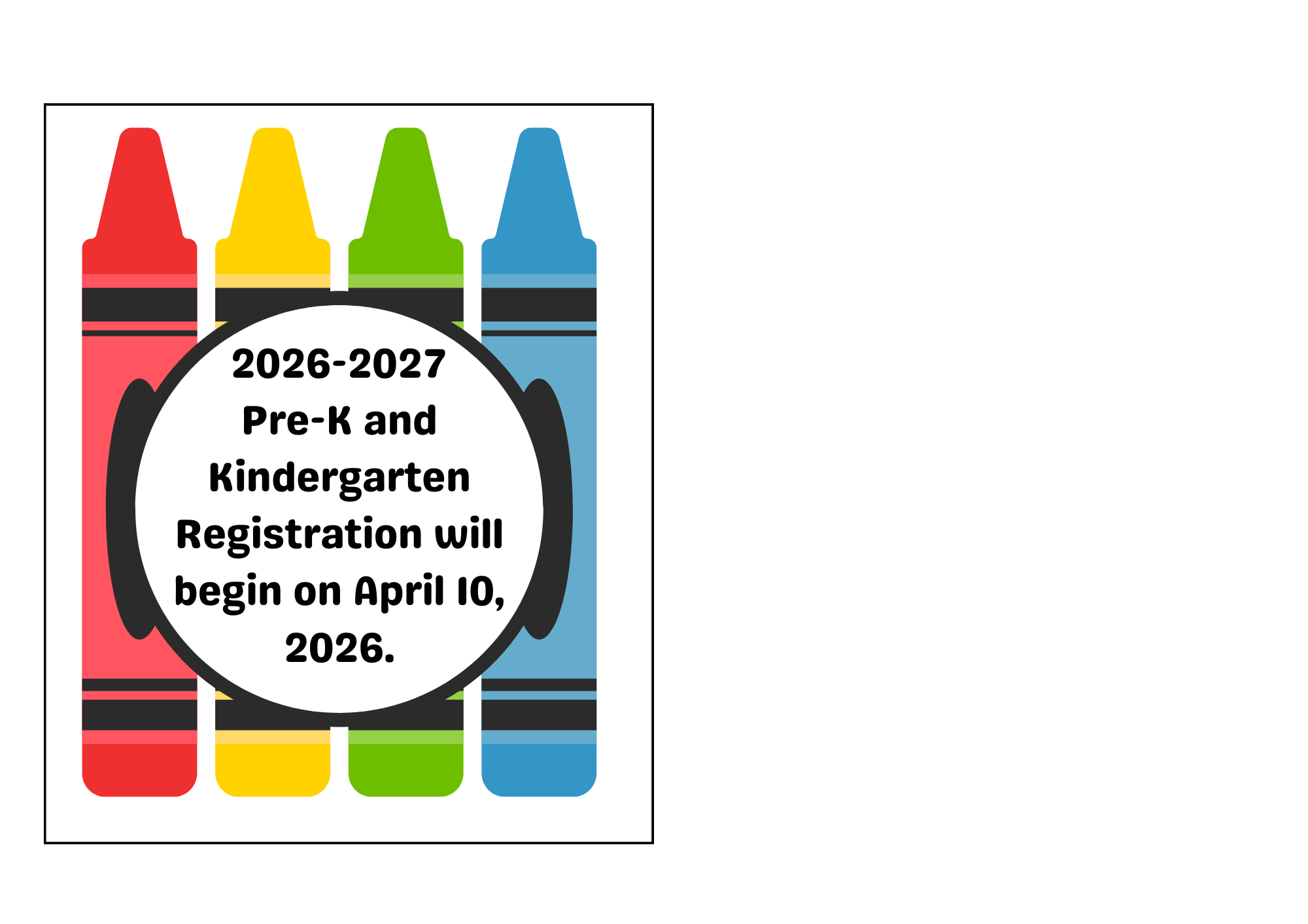 K and PK Registration Reminder