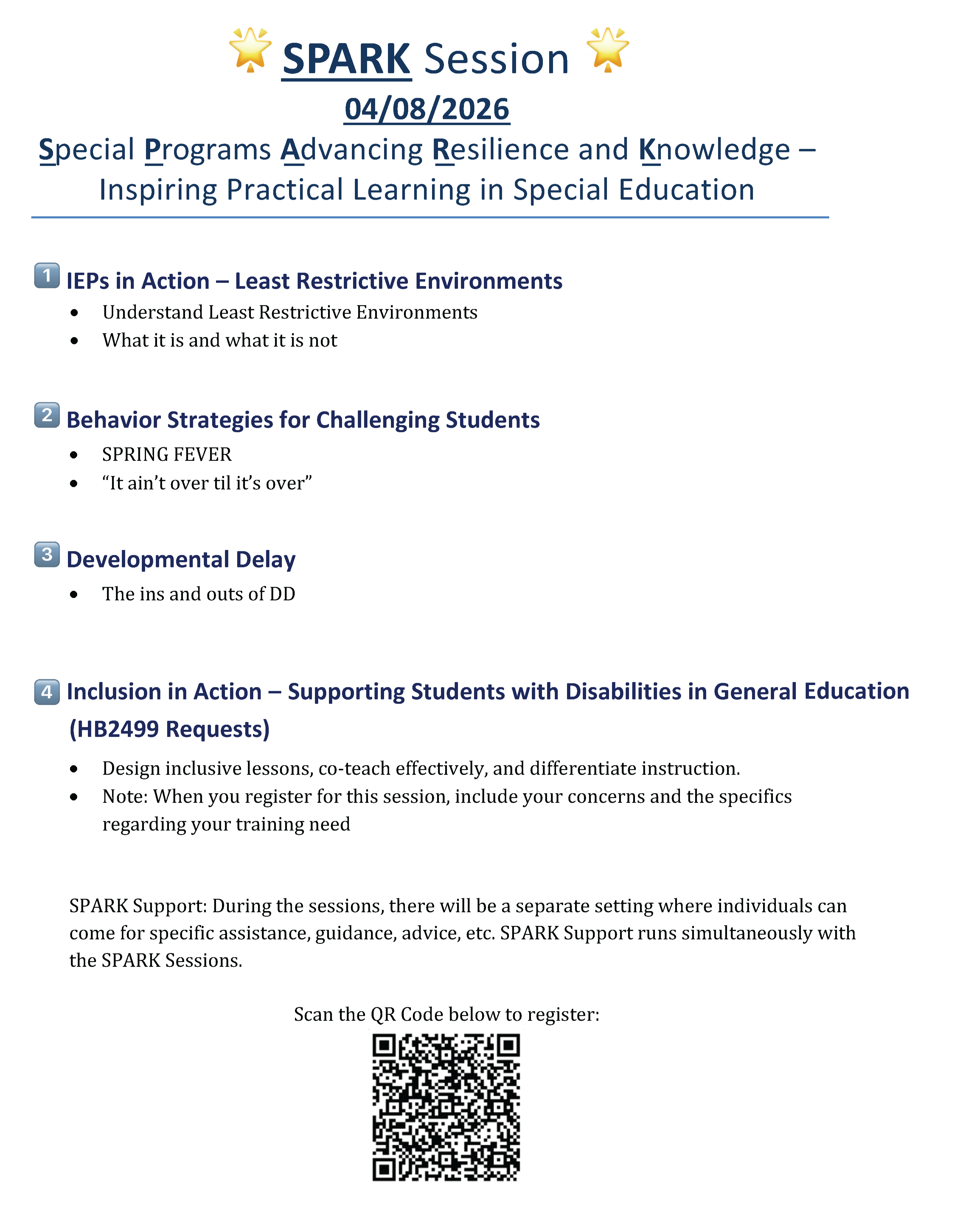 Spark Session Information, Click this image to view PDF