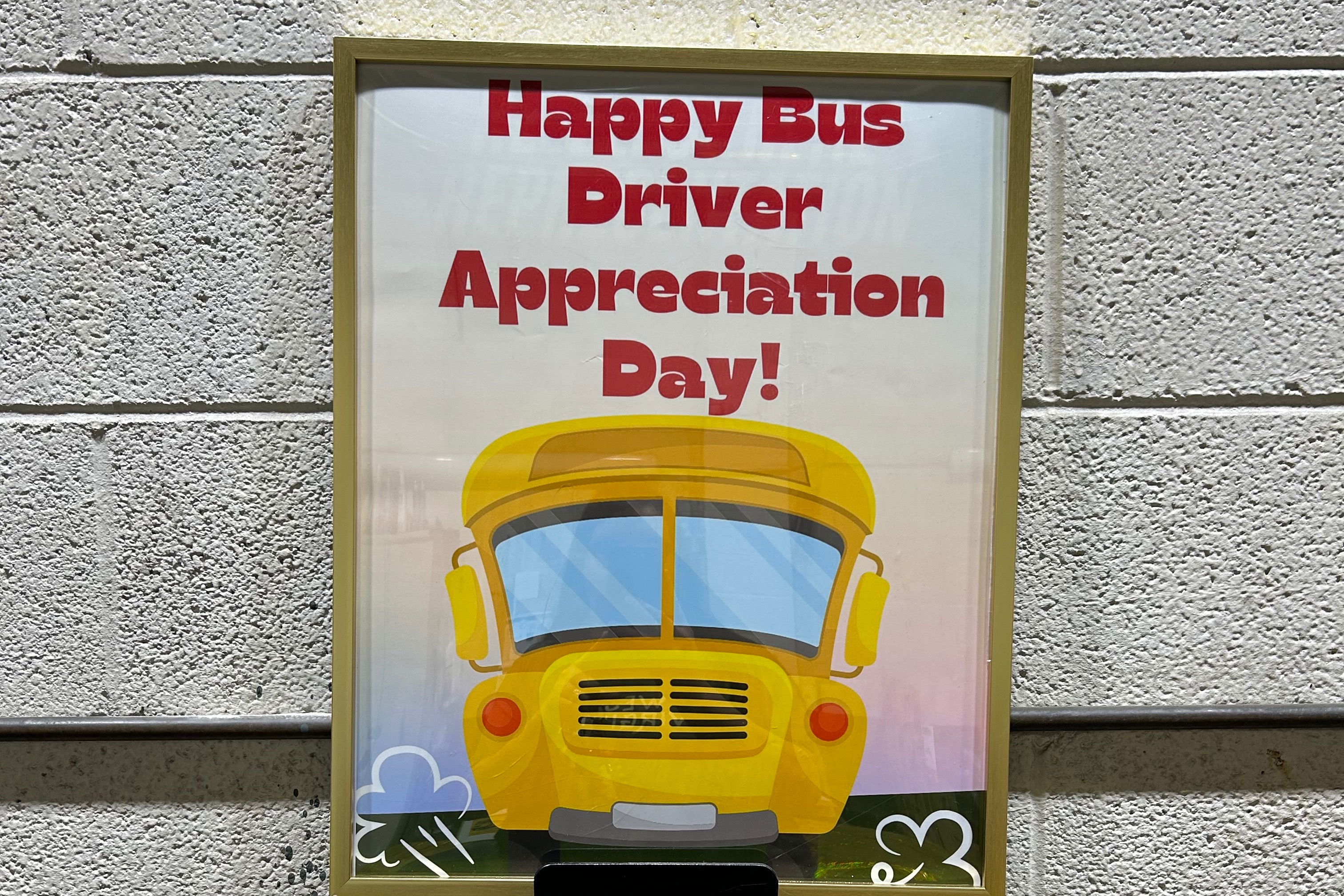 Photo of Flyer with Happy Bus Driver Appreciation Day