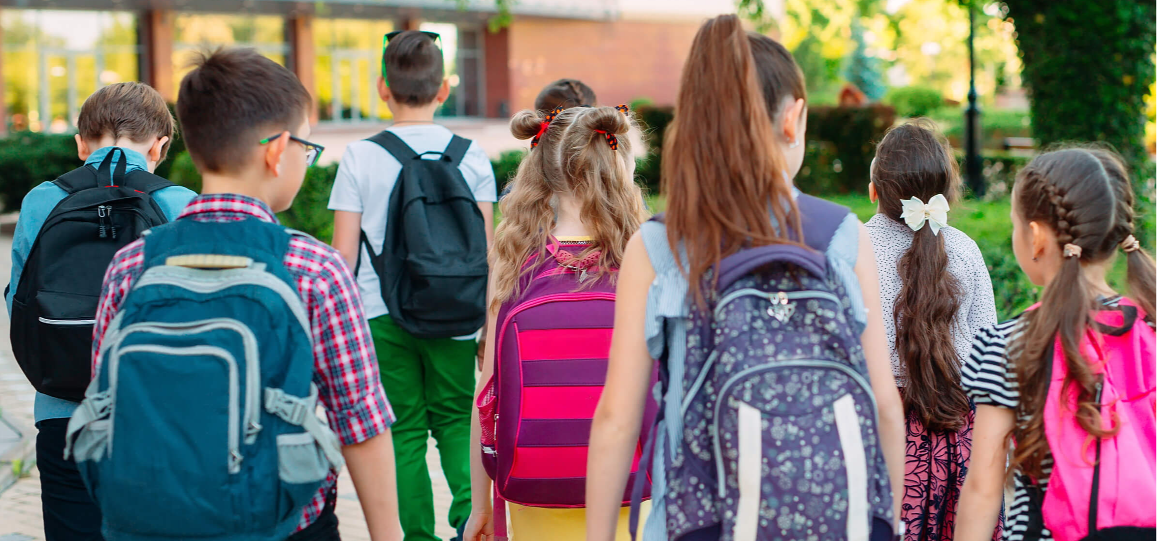 Kids walking to School