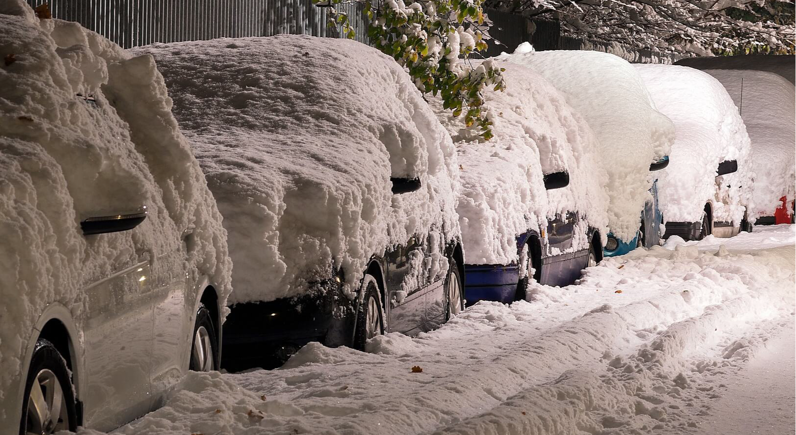 Car with snow